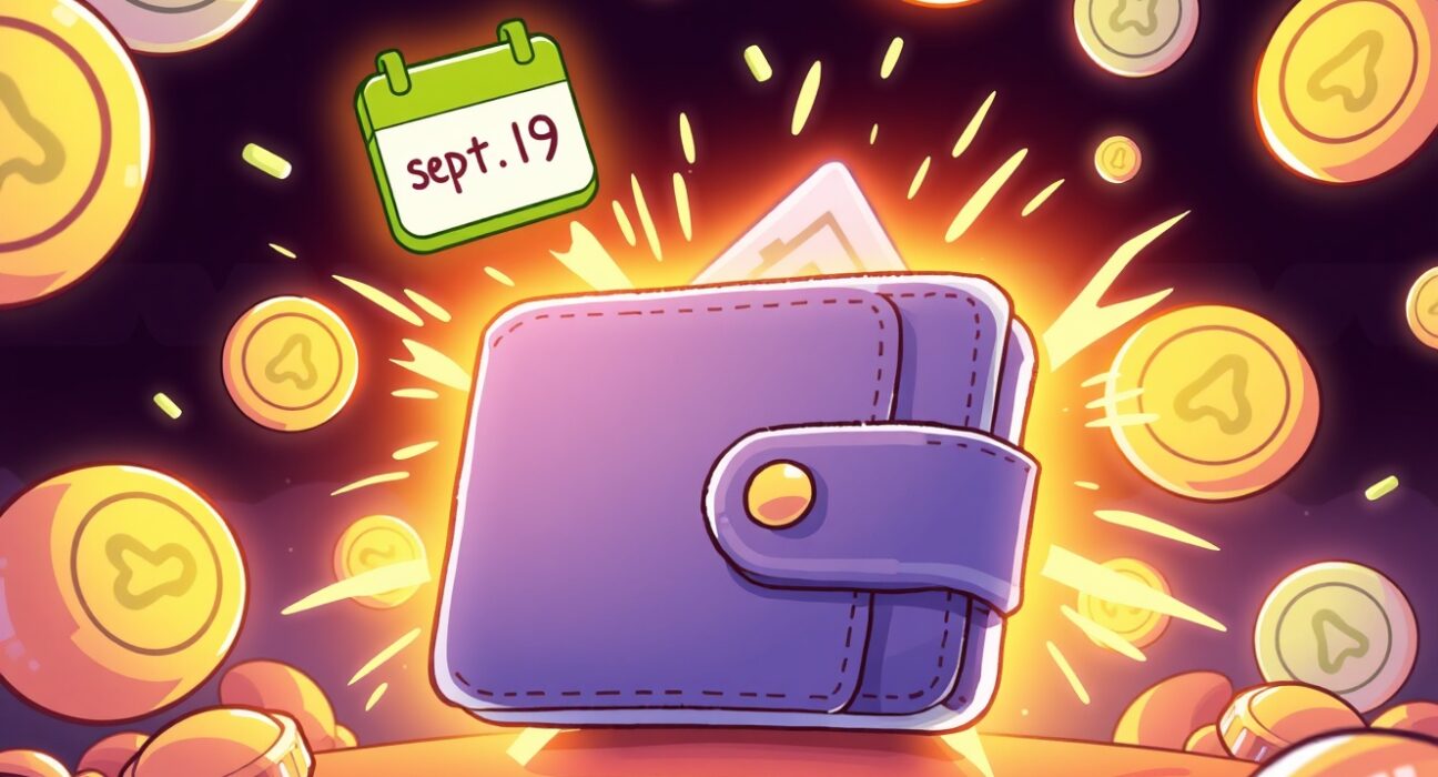 Illustration of a secure digital wallet anticipating the exciting RIVER Token Generation Event on September 19th.