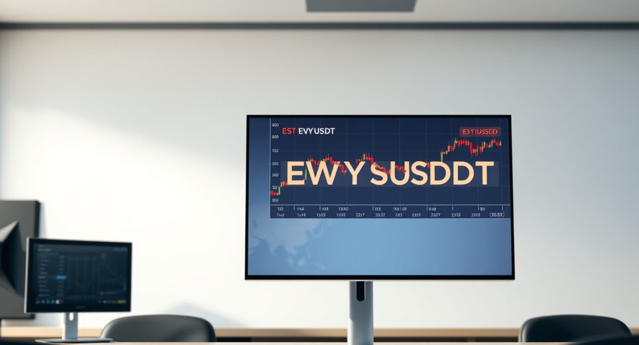 Binance EWYUSDT perpetual contract trading interface showing South Korean ETF futures market