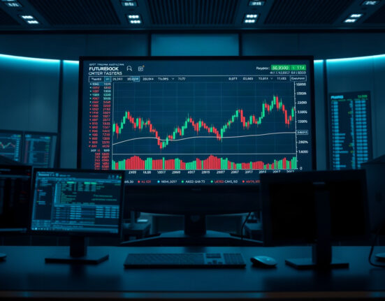 Trading screens displaying crypto charts, illustrating Binance spot and perpetual futures volume analysis