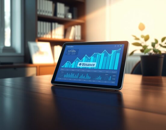 Analyst dashboard showing Binance stablecoin inflow data with upward trending indicators