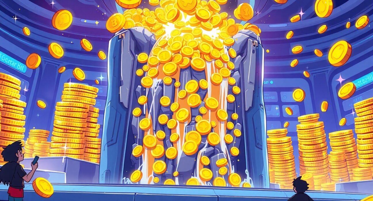 Massive stablecoin inflow pouring into cryptocurrency exchange indicating market momentum