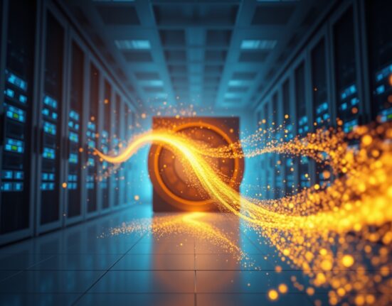 Massive capital inflow into Binance represented by digital financial data streams, signaling market liquidity revival.