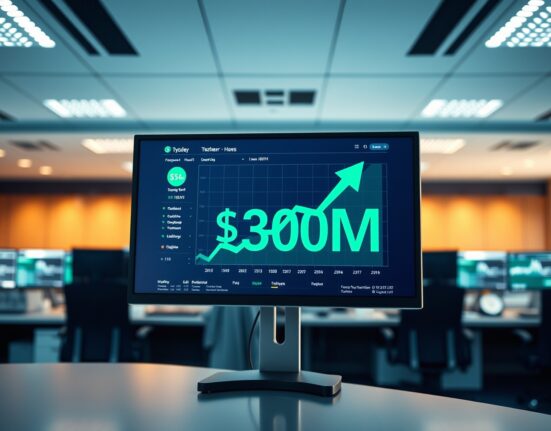 Financial dashboard showing $302M USDT net inflow on Binance exchange.