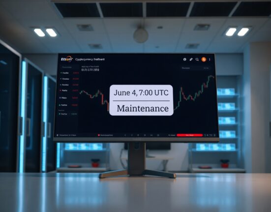 Binance Wallet dashboard showing scheduled maintenance countdown for June 4 prediction market upgrade
