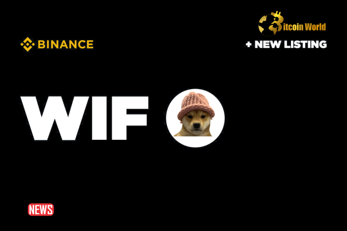 Binance Launches Futures Trading For Dogwifhat (WIF), Others