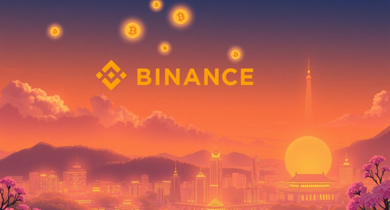 Binance airdrop distributing WLFI tokens to USD1 holders as a digital reward.
