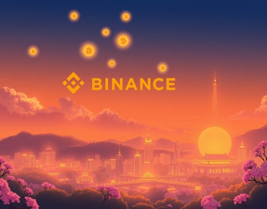 Binance airdrop distributing WLFI tokens to USD1 holders as a digital reward.