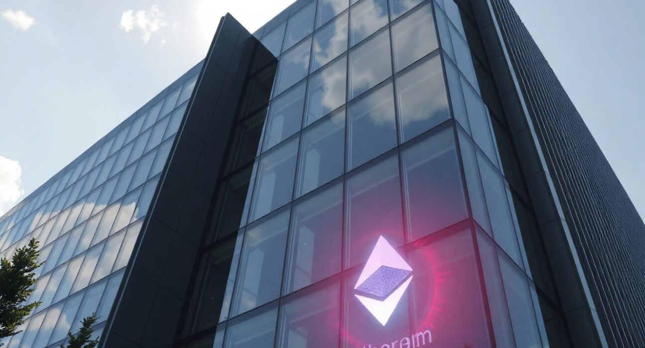 Corporate office building representing Bit Digital's institutional Ethereum investment