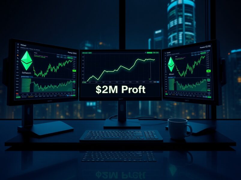 BIT-Linked Address Nets $2M Profit Overnight From Massive ETH Long Position