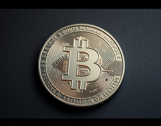 The historic 20 millionth Bitcoin milestone represented as a digital coin.