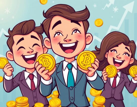 Corporate entities engaging in Bitcoin accumulation by collecting digital coins amid financial growth