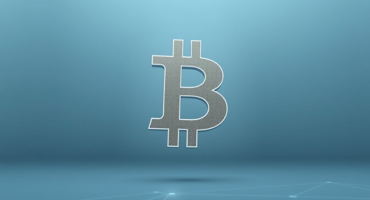 Bitcoin symbol fading to represent the significant decline in active network addresses in 2025.