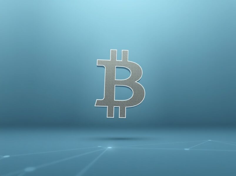 Bitcoin symbol fading to represent the significant decline in active network addresses in 2025.