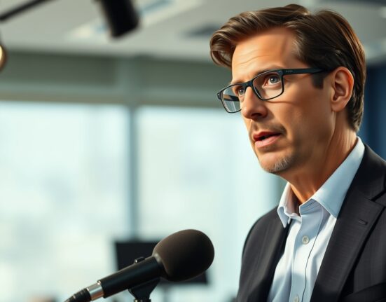 Tim Draper discussing Bitcoin adoption and declining fiat currency trust in a television interview.