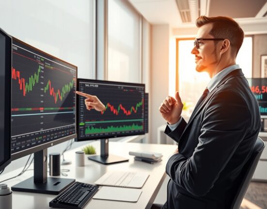 Financial analyst examining Bitcoin price charts showing key market levels and historical patterns