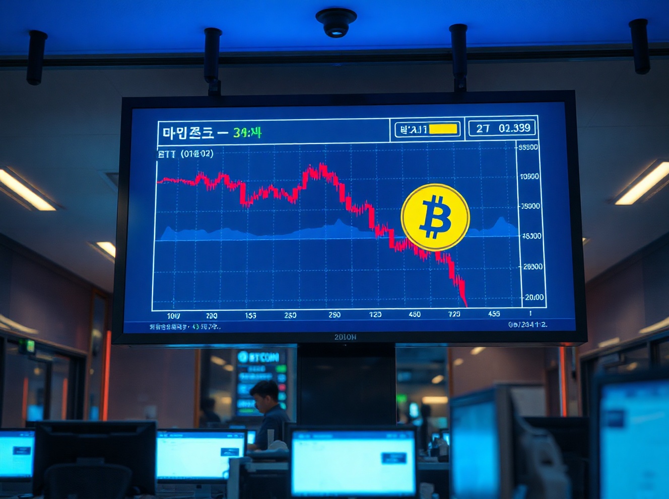 Bitcoin Drops Below 100 Million Won on Upbit for First Time in Three Months