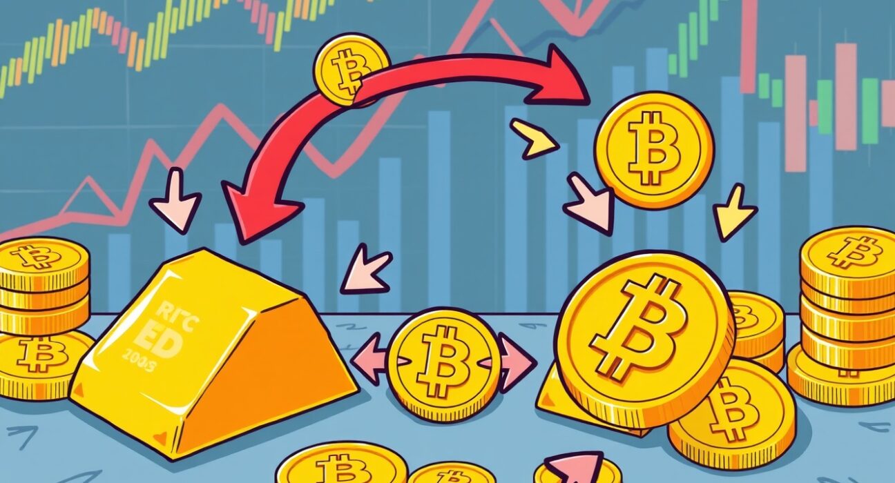 Bitcoin capital rotation from gold to cryptocurrency as inflation protection