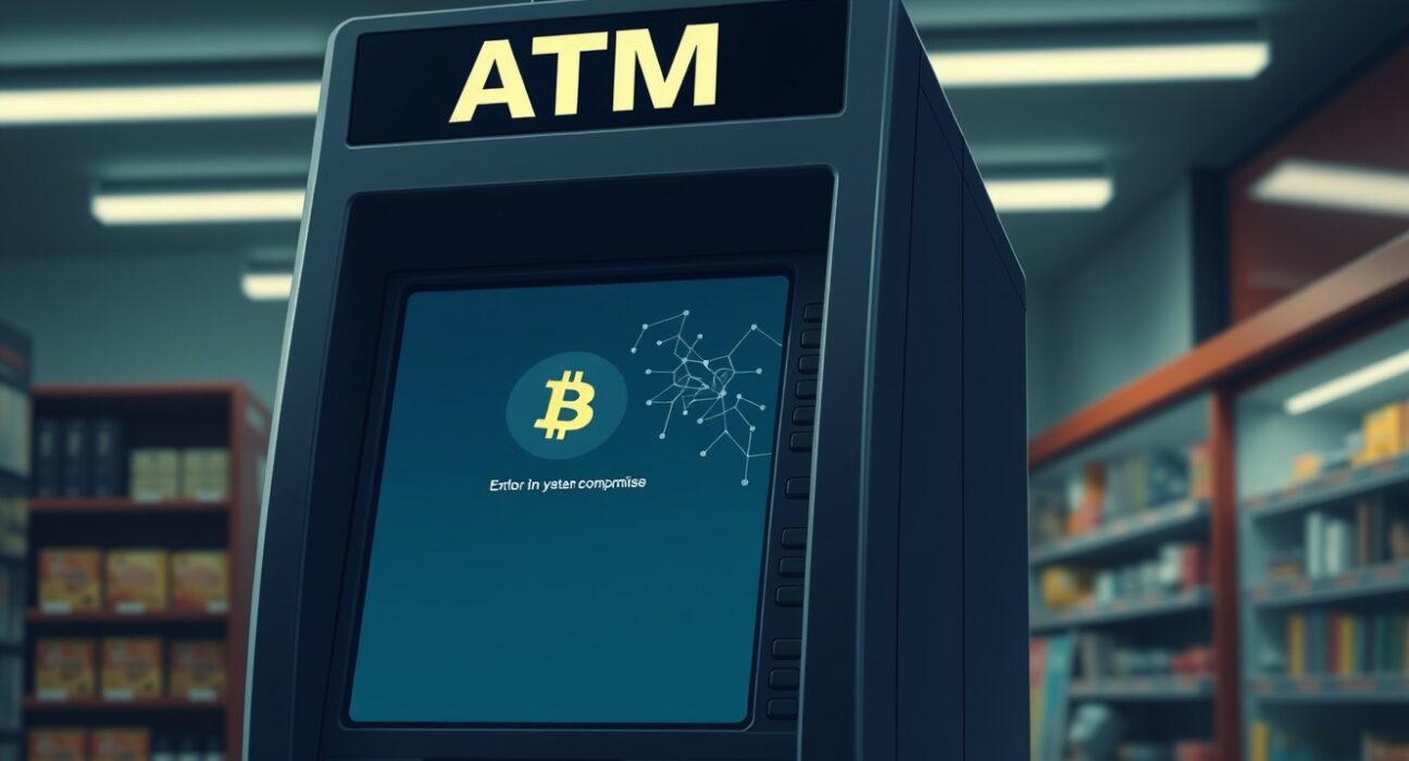 Bitcoin Depot ATM security breach illustrating cryptocurrency theft risks.