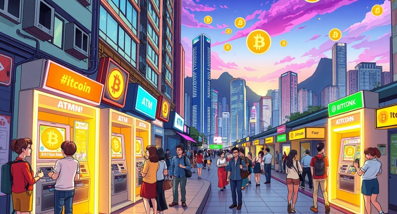 Bitcoin Depot Hong Kong ATMs providing convenient cryptocurrency access in vibrant city setting