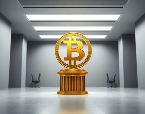 Bitcoin as digital capital symbol representing resilience against AI market disruption