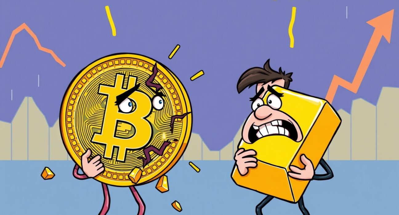 Bitcoin digital gold narrative challenged as cryptocurrency value drops dramatically