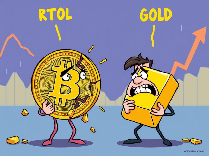 Bitcoin digital gold narrative challenged as cryptocurrency value drops dramatically
