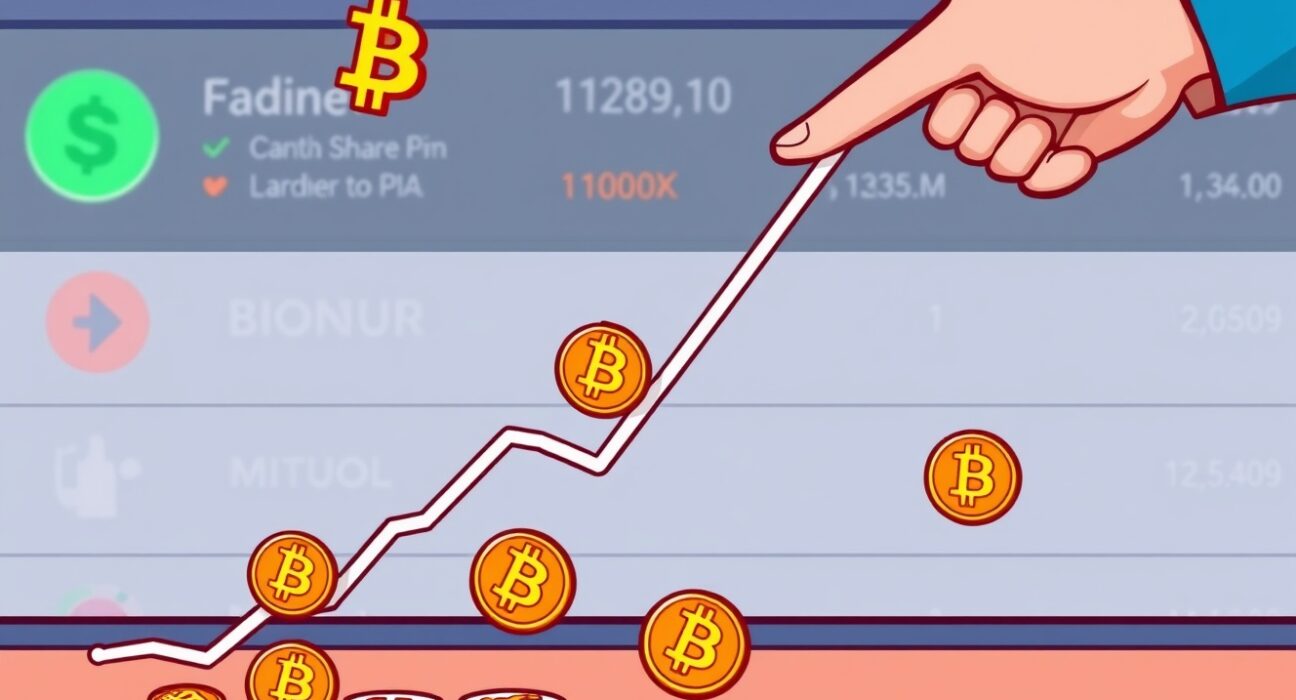 A cartoon illustration showing a sharp decline in Bitcoin ETF demand, reflecting weak market interest.