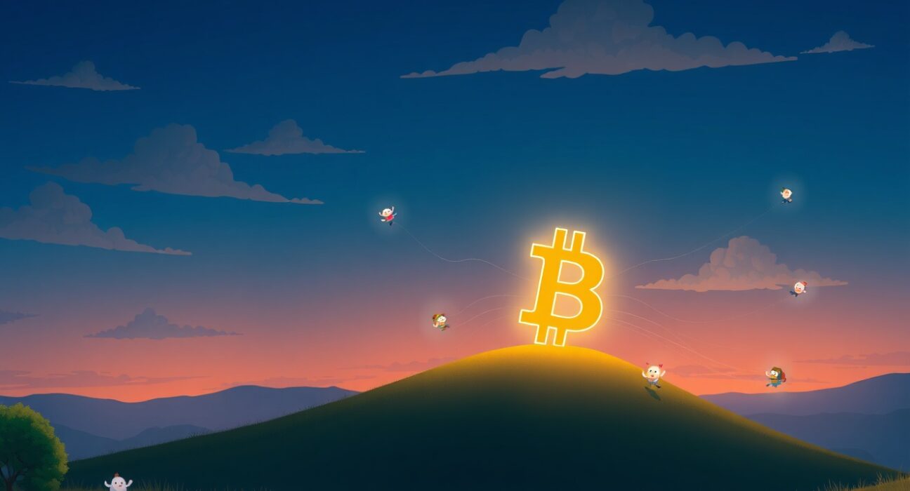 Conceptual art representing a massive $753.7 million capital inflow into Bitcoin exchange-traded funds.