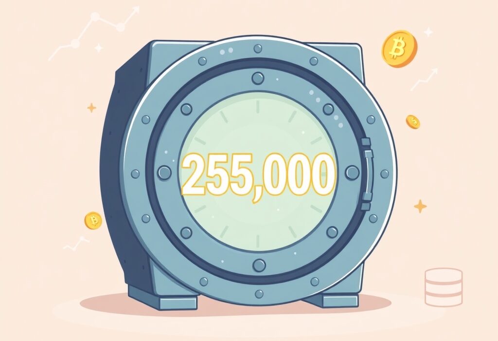 A cartoon illustration showing the significant increase in Bitcoin ETF options capacity, symbolizing expanded opportunities for institutional investors.