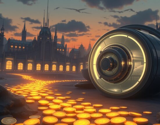 Conceptual art representing significant Bitcoin ETF capital outflows and shifting investor sentiment.