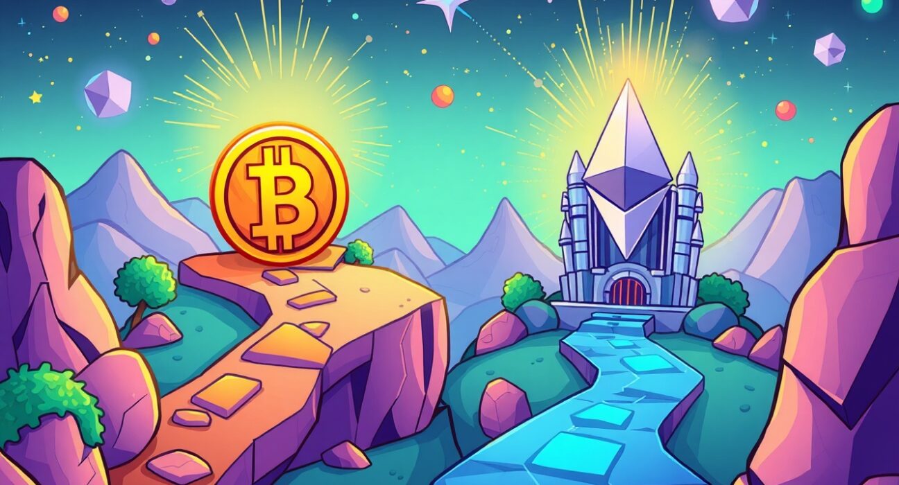 Bitcoin and Ethereum quantum resistance strategies illustrated as separate security paths