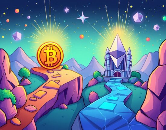 Bitcoin and Ethereum quantum resistance strategies illustrated as separate security paths