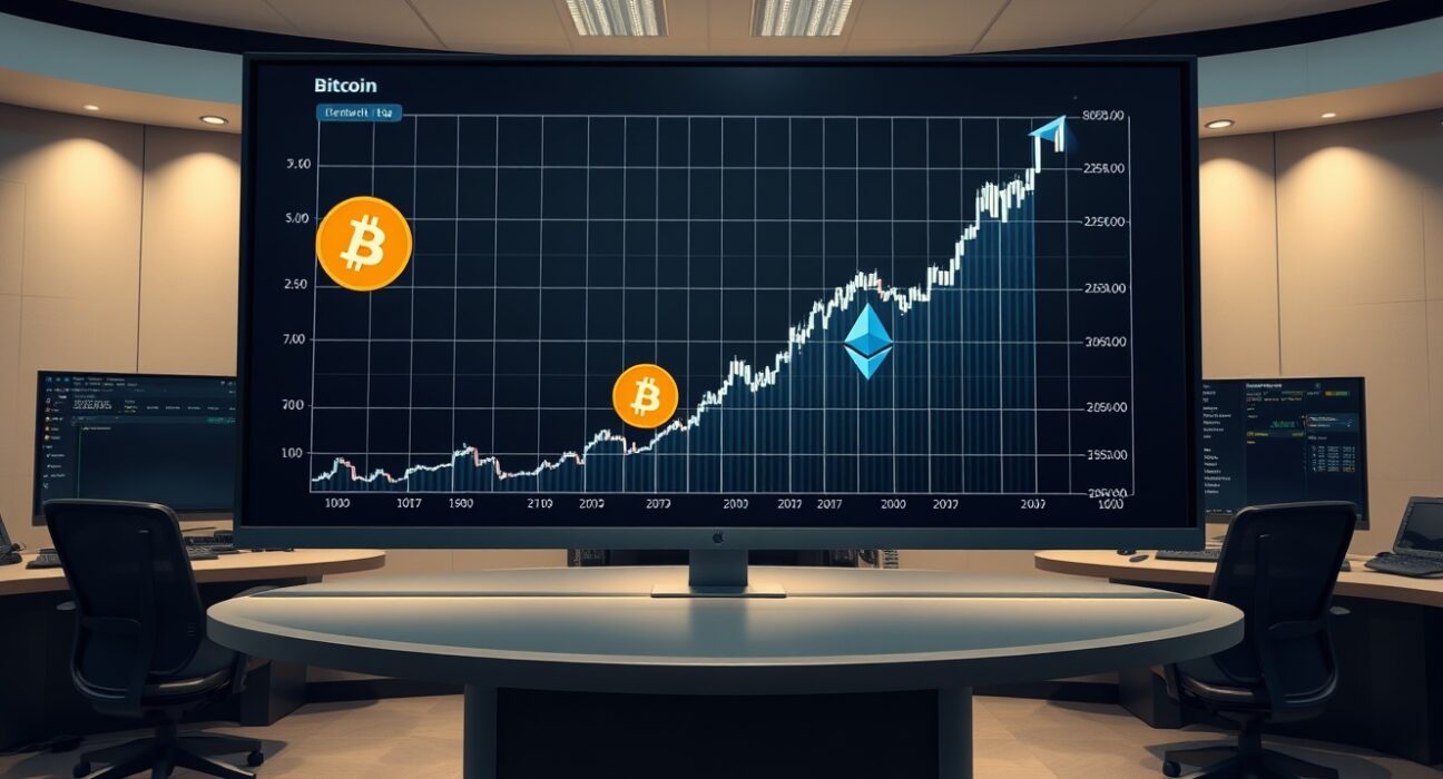Analysis of the Bitcoin and Ethereum price rally driven by US investor demand and futures trading.