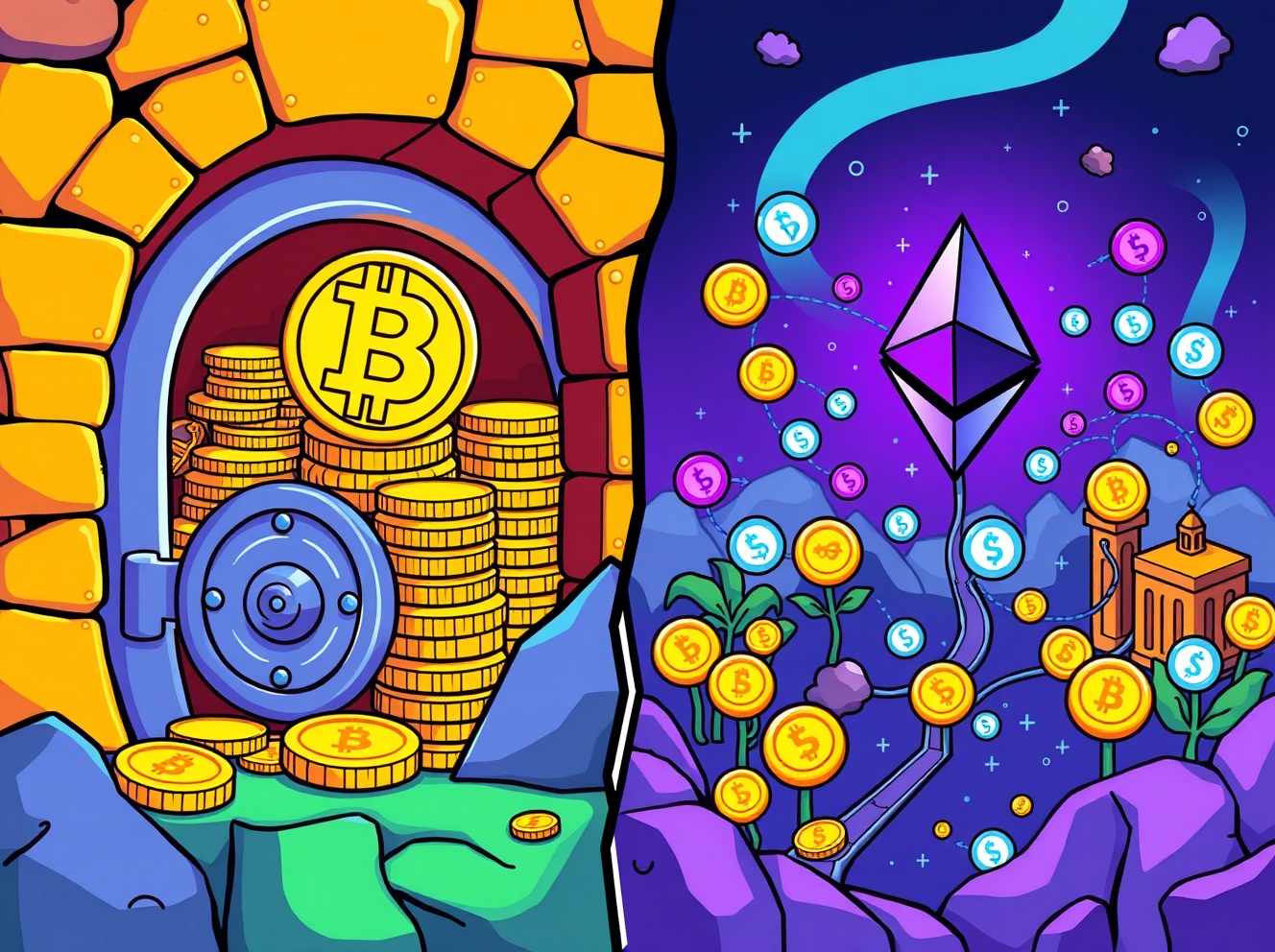 Revealing: Bitcoin and Ethereum Forge Separate Monetary Domains in Stunning Crypto Evolution