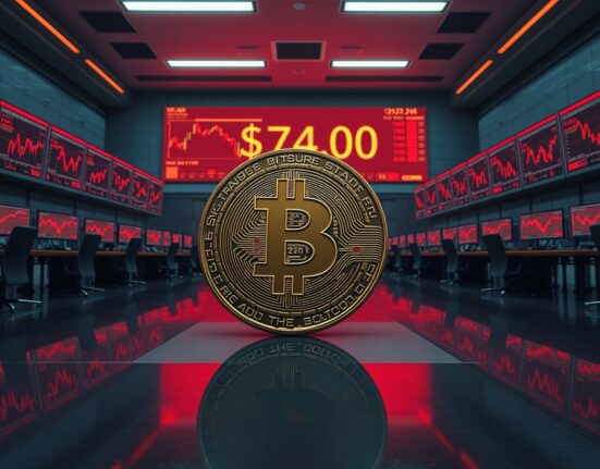 Bitcoin exchange inflows surge as analyst warns of BTC retesting $74K support level in bearish market conditions