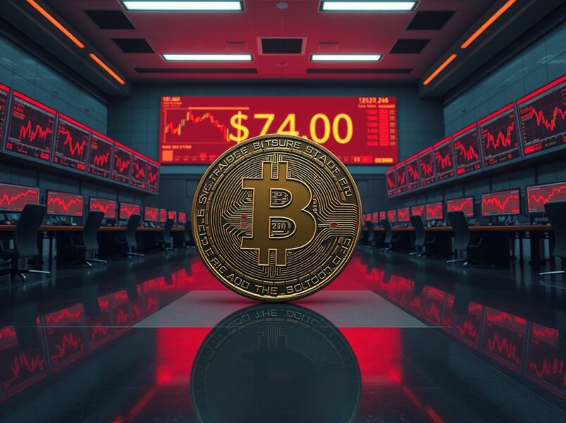 Bitcoin Exchange Inflows Surge: Analyst Warns of Alarming $74K Retest