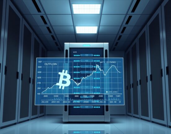 Secure institutional cold storage for Bitcoin representing the $1.68 billion exchange outflow.