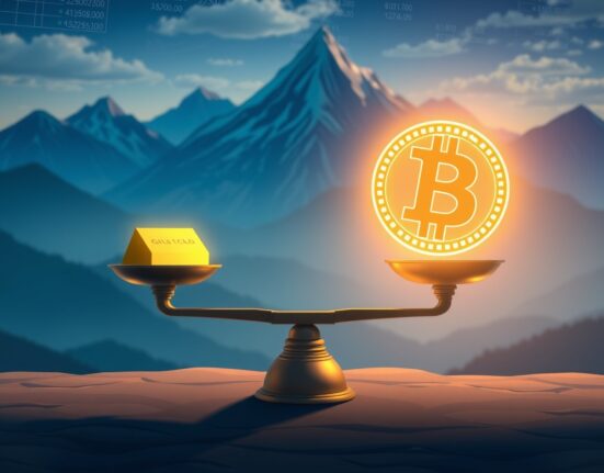 Bitcoin and gold portfolio allocation outperforming traditional 60/40 investment strategy for better risk-adjusted returns.