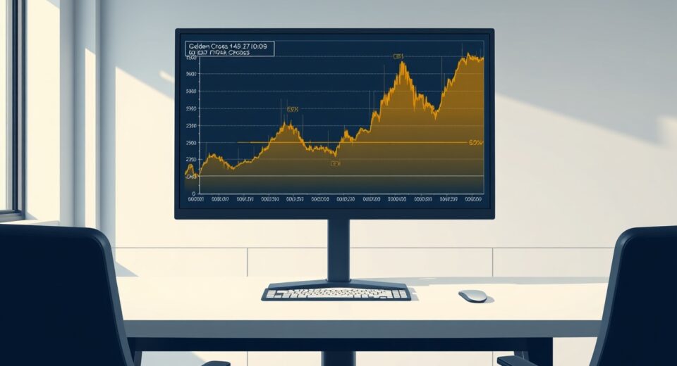 Bitcoin golden cross chart analysis showing potential price rally indicator