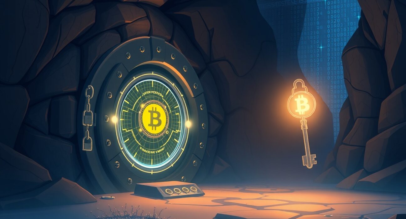 Conceptual art representing the Bitcoin hard fork proposal to recover lost Mt. Gox funds.