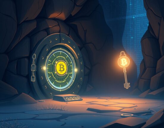 Conceptual art representing the Bitcoin hard fork proposal to recover lost Mt. Gox funds.