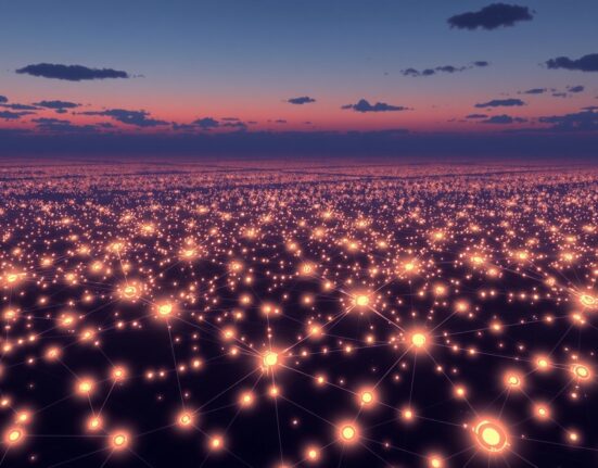 Illustration of the Bitcoin network's hashrate and easing competition among miners.