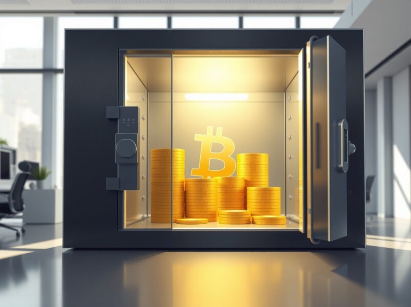 Diminishing Bitcoin reserves in secure exchange vaults reflect changing market dynamics and investor behavior.