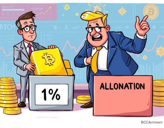 Growing Bitcoin institutional allocation as investors move beyond traditional 1% limits