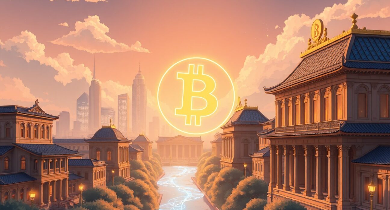 Bitcoin institutional demand analysis showing integration between traditional finance and digital assets in 2025 market trends.