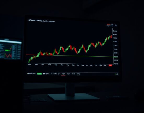 Bitcoin price chart showing long-term trend channel resistance
