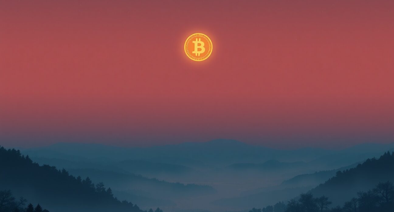 Bitcoin price analysis showing critical low-volume void and market risk indicators