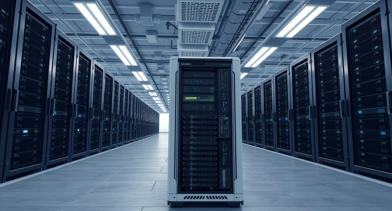 Industrial Bitcoin mining rig representing the production cost analysis discussed in the article.