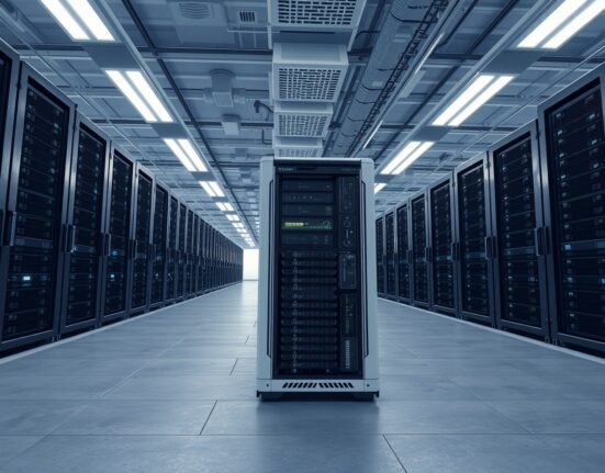 Industrial Bitcoin mining rig representing the production cost analysis discussed in the article.