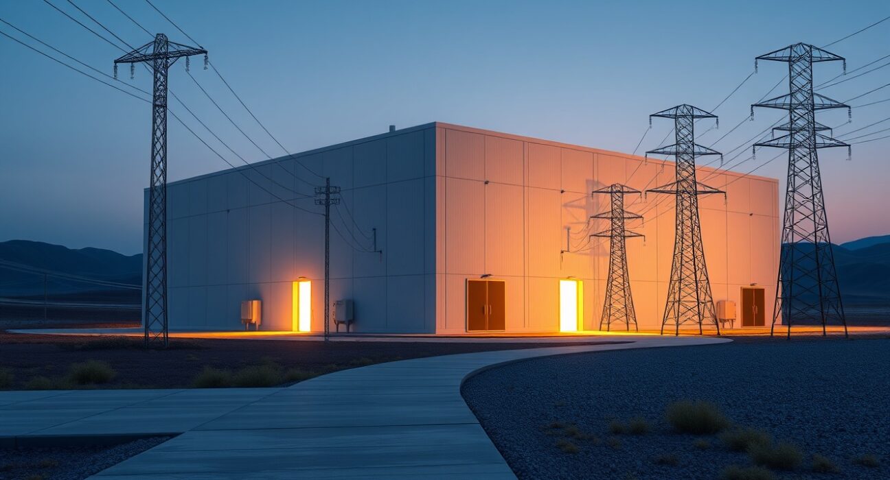 Modern data center facility representing Bitcoin miners pivoting to AI infrastructure computing power.